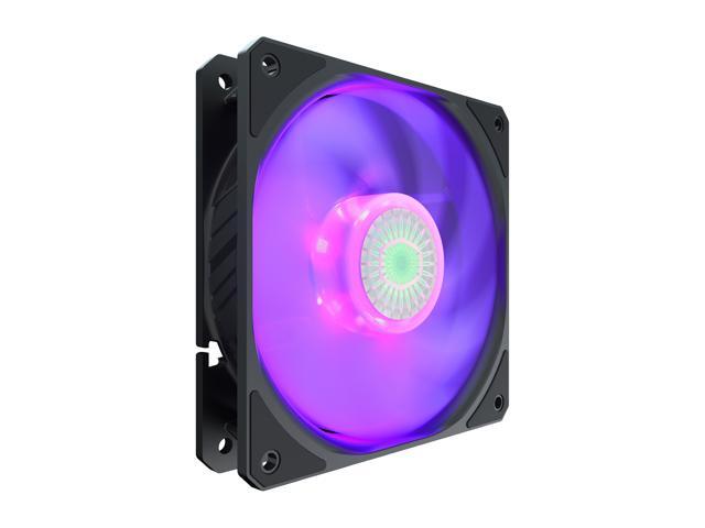 Cooler Master SickleFlow 120 V2 RGB Square Frame Fan with Customizable LEDS, Air Balance Curve Blade Design, Sealed Bearing, PWM Control for...