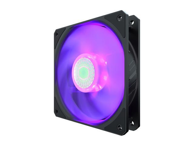Cooler Master SickleFlow 120 V2 RGB Square Frame Fan with Customizable LEDS, Air Balance Curve Blade Design, Sealed Bearing, PWM Control for...