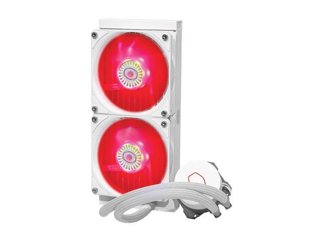Cooler Master MasterLiquid ML240L V2 RGB White Edition, Close-Loop AIO CPU Liquid Cooler, 3rd Gen Dual Chamber Pump, Dual SickleFlow 120mm for AMD...