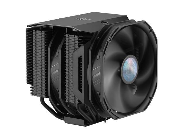 Cooler Master MasterAir MA624 Stealth CPU Air Cooler, 6 Heat Pipes, Nickel Plated Base, Dual Tower Aluminum Black Fins, Dual SickleFlow 140mm Fans...