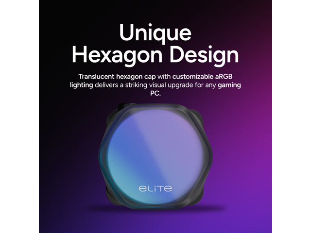 Cooler Master Elite Liquid 240 ARGB AIO Liquid CPU Cooler (Black) - image 5