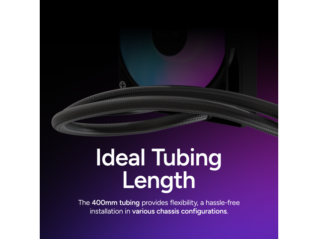 Cooler Master Elite Liquid 240 ARGB AIO Liquid CPU Cooler (Black) - image 8