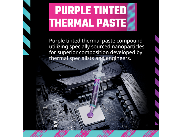 Cooler Master CryoFuze Violet High Performance Thermal Paste, Nanoparticles, High CPU/GPU Conductivity W/m. k= 12.6m, Non Corrosive Formula, -50°C...
