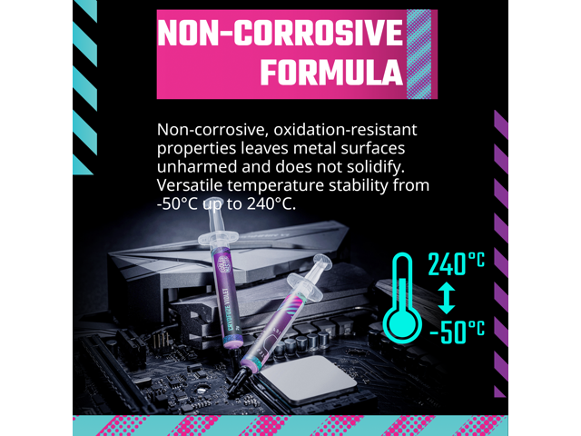 Cooler Master CryoFuze Violet High Performance Thermal Paste, Nanoparticles, High CPU/GPU Conductivity W/m. k= 12.6m, Non Corrosive Formula, -50°C...