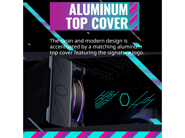 Cooler Master - Hyper 212 Halo 120mm CPU Cooling Fan with Gen 2 RGB Lighting - Black Edition - image 6