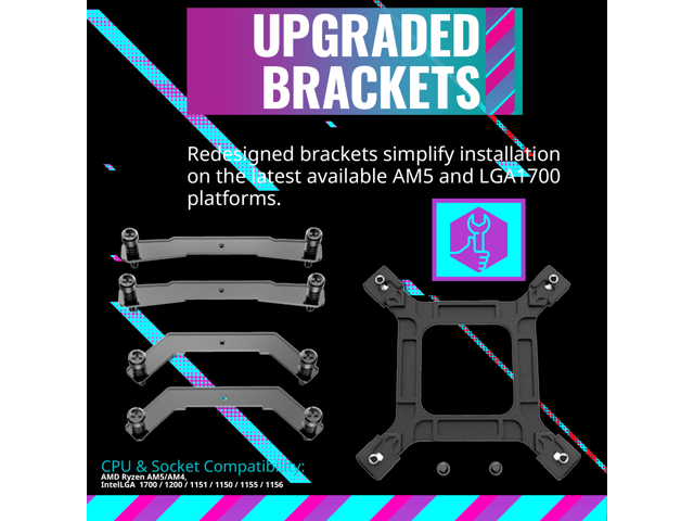 Cooler Master - Hyper 212 Halo 120mm CPU Cooling Fan with Gen 2 RGB Lighting - Black Edition - image 7