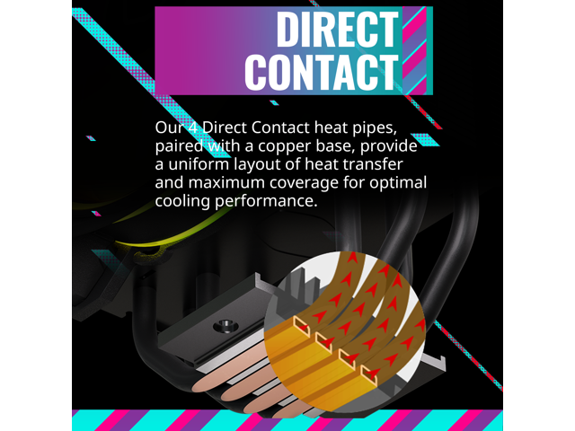 Cooler Master - Hyper 212 Halo 120mm CPU Cooling Fan with Gen 2 RGB Lighting - Black Edition - image 9