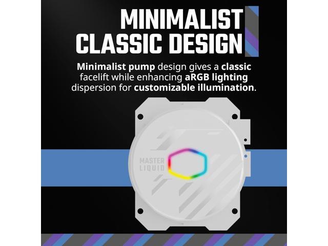 Cooler Master 360L Core AIO CPU Liquid Cooler - 360mm Radiator, 3x ARGB PWM Fans, Patented Gen S Dual-Chamber Pump, Quiet Cooling & Easy...