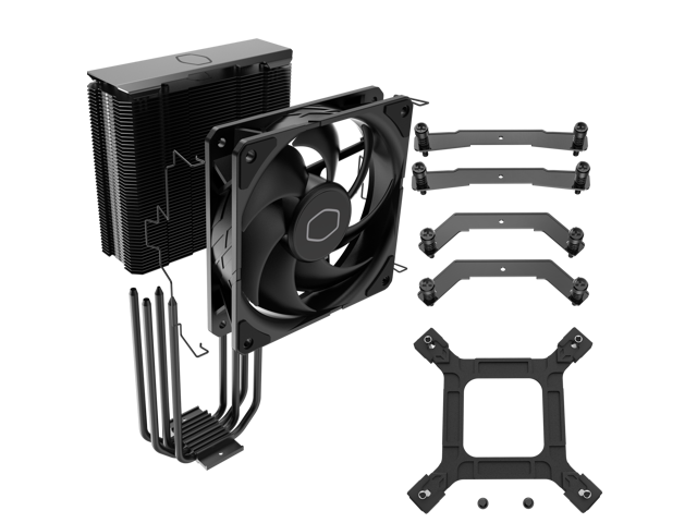 Cooler Master - Hyper 212 120mm CPU Cooling Fan - Black Edition - image 6