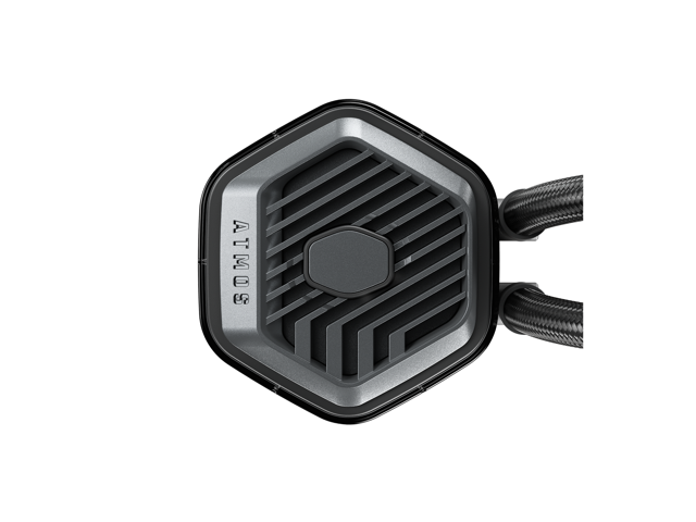 Cooler Master 240 Atmos Stealth High Performance Close-Loop AIO Liquid Cooler, R9 i7 Dual Chamber Pump, Customize Cover, Mobius 120, AMD Ryzen...