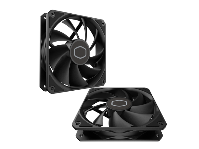 Cooler Master MF120 Lite Black Case Liquid Cooler Air Cooler Fan, 120mm Fan, Dynamic PWM 1,750 RPM, Air Balance Blades, Hybrid PBT Frame