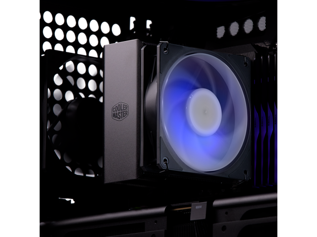 Cooler Master - Hyper 212 3DHP Black ARGB CPU Air Cooler - Black and ARGB - image 7