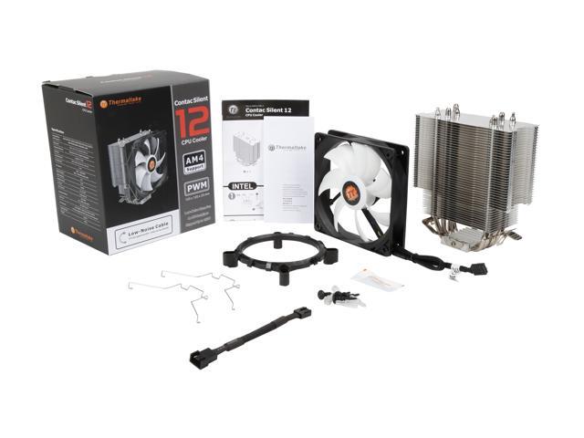 Thermaltake - Contac Silent 12 120mm CPU Cooling Fan - Black/White - image 9