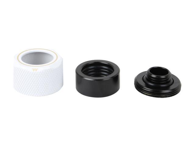Thermaltake Pacific White 4 Build-in O-Rings C-Pro G1/4 PETG 16mm OD Compression Fitting 6 Pack CL-W211-CU00WT-B