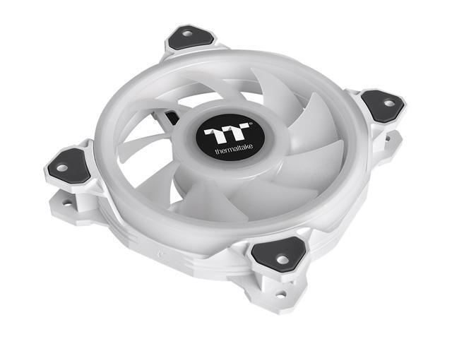 Thermaltake Riing Quad CL-F101-PL14SW-B RGB LED Radiator Fan White 3 Pack
