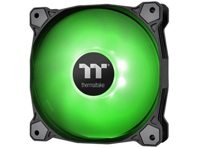Thermaltake Pure A12 120mm Green LED PWM Controlled Hydraulic Bearing High Airflow High Performance Case/Radiator Fan, CL-F109-PL12GR-B