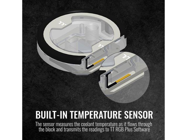 Thermaltake W7 Plus, RBG Software Enabled (TT RGB Plus/Alexa/Razer Chroma), AMD (AM4)/Intel (LGA 1200), Built-in Temp Sensor CPU Water Block...
