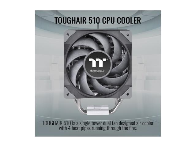 Thermaltake - TOUGHAIR 510 CPU Cooler - Black/Silver - image 3