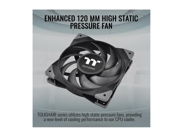 Thermaltake TOUGHAIR 110 140W TDP Top Flow CPU Cooler, Intel/AMD Universal Socket (LGA 1700/1200), 120mm 2000RPM High Static Pressure PWM Fan with...