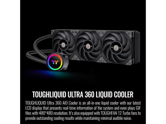 Thermaltake - TOUGHLIQUID Ultra 360 AIO Liquid Cooler - Black - image 3