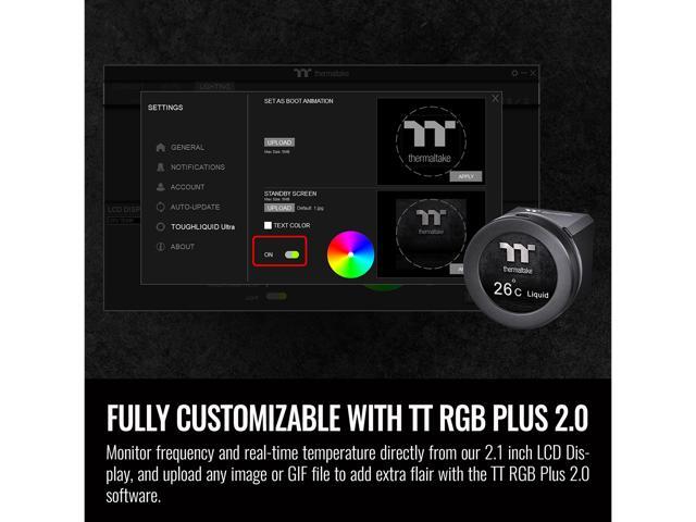 Thermaltake - TOUGHLIQUID Ultra 360 AIO Liquid Cooler - Black - image 7