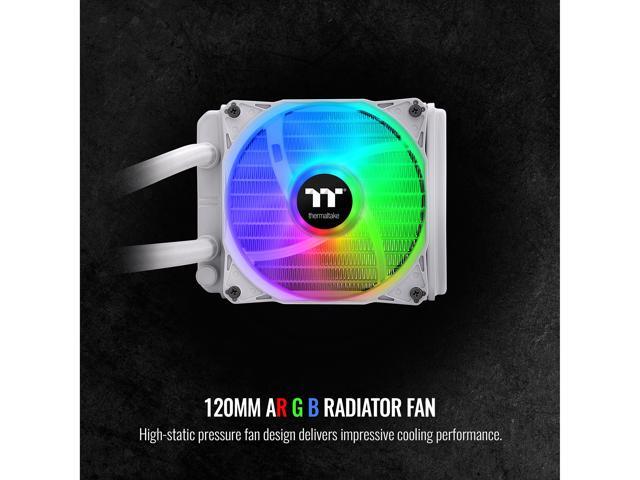 Thermaltake TH120 ARGB Motherboard Sync Snow Edition Intel LGA1700 Ready /AMD All-in-One Liquid Cooling System 120mm High Efficiency Radiator CPU...