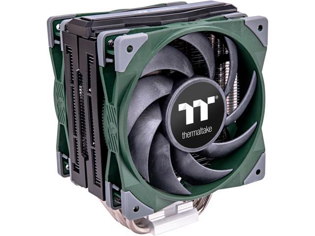 Thermaltake TOUGHAIR 510 180W TDP Racing Green Edition CPU Cooler, Dual 120mm 2000RPM High Static Pressure PWM Fan with High Performance Copper.