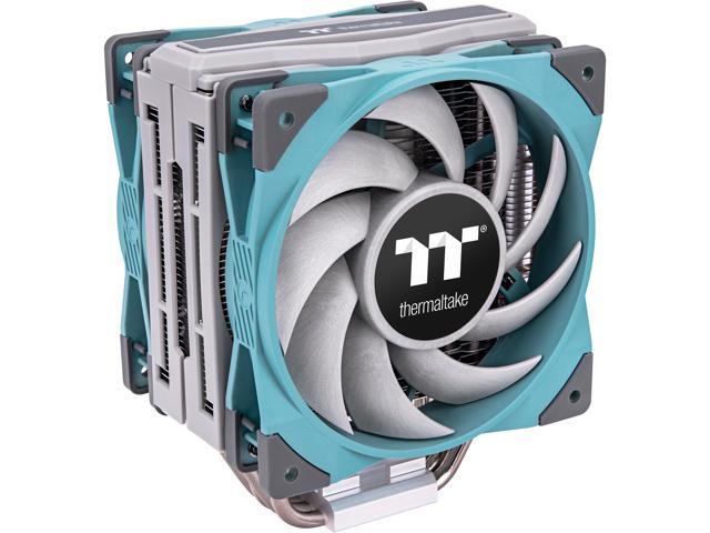 Thermaltake TOUGHAIR 510 180W TDP Turquoise Edition CPU Cooler, Dual 120mm 2000RPM High Static Pressure PWM Fan with High Performance Copper Heat.