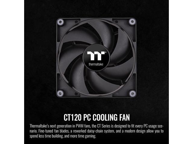 Thermaltake - CT120 PC Cooling Fan (2-Pack) - Black - image 3