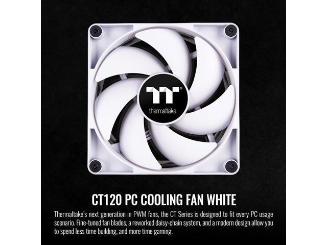 Thermaltake - CT120 PC Cooling Fan (2-Pack) - White - image 3