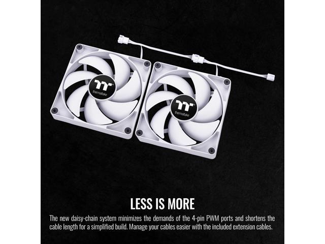 Thermaltake - CT120 PC Cooling Fan (2-Pack) - White - image 5