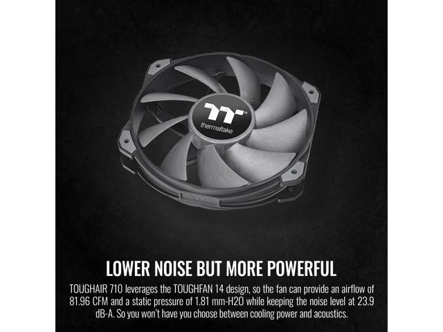 Thermaltake TOUGHAIR 710 250W TDP CPU Cooler, Intel LGA 1700/1200, AMD AM5/AM4, Dual-Tower Dual Fan Design, Copper base with 7 heat pipes,...