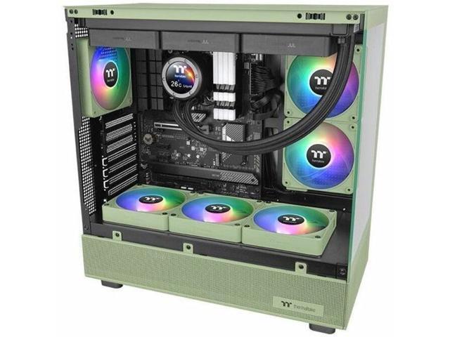 Thermaltake - CT120 EX ARGB Sync 120mm Computer Case Cooling Fan (3-Pack) - Matcha Green - image 4