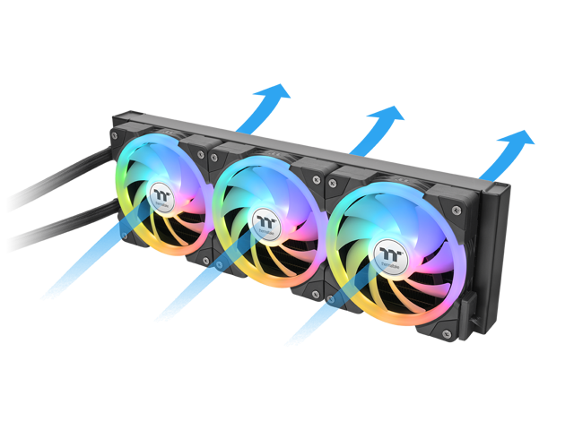 Thermaltake MAGFloe 420 Ultra CPU Liquid Cooler/ Intel & AMD Compatible/ 3x140mm 500~2000rpm SWAFAN EX/ 420mm Radiator/ MAGForce 2.0/ 3.95' Square...
