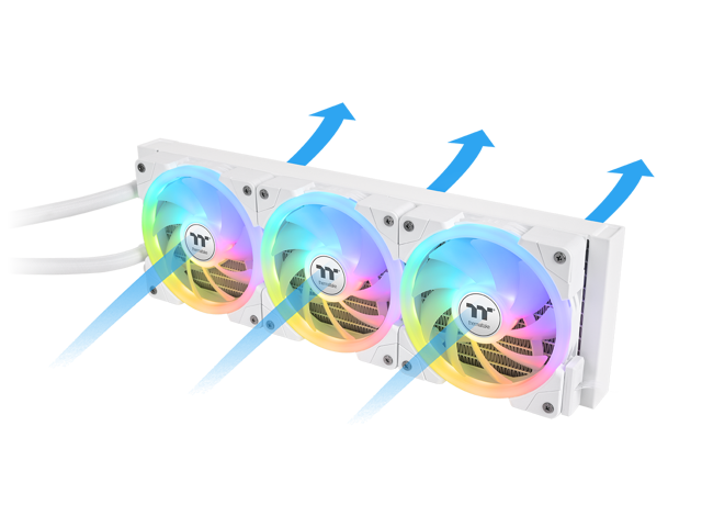 Thermaltake MAGFloe 420 Ultra CPU Liquid Cooler/ Intel & AMD Compatible/ 3x140mm 500~2000rpm SWAFAN EX/ 420mm Radiator/ MAGForce 2.0/ 3.95' Square...