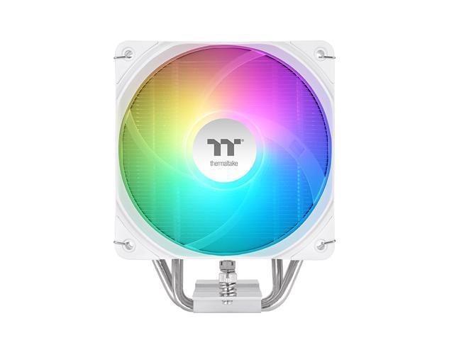 Thermaltake UX400 ARGB White Cooler; 4xØ6mm Copper Heatpipes; 120mm PWM Fan; 700~1800 RPM; Intel/AMD Compatible; Single Tower; 240W TDP; White;...