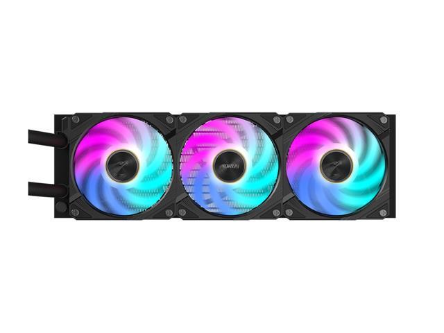 AORUS WATERFORCE X II 360 Liquid CPU Cooler, 360mm Radiator with 3x 120mm low noise ARGB Fans, compatible with Intel LGA1700 & 1851 and AMD...