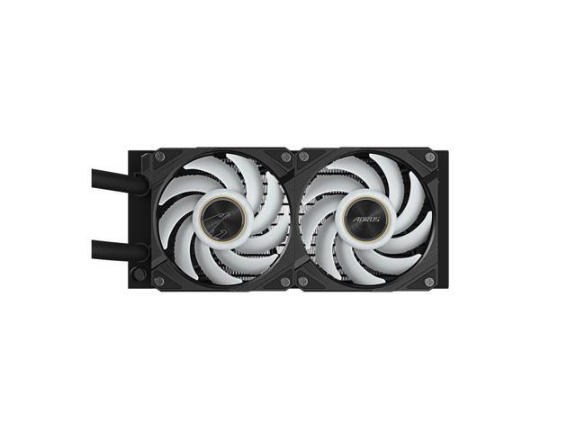 AORUS WATERFORCE X II 240 Liquid CPU Cooler, 240mm Radiator with 2x 120mm low noise ARGB Fans, compatible with Intel LGA1700, 1851 and AMD...