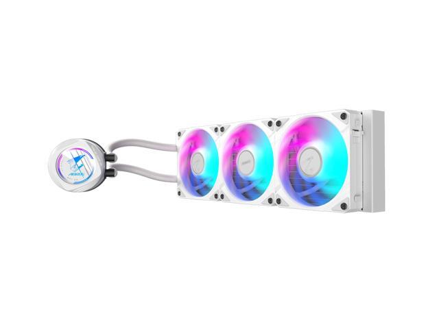AORUS WATERFORCE II 360 ICE Liquid CPU Cooler, 360mm Radiator with 3x120mm low noise ARGB Fans, compatible with Intel LGA1700, 1851 and AMD AM5...