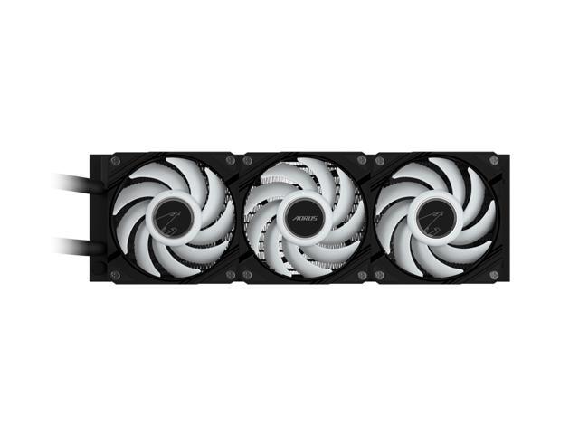 AORUS WATERFORCE II 360 Liquid CPU Cooler, 360mm Radiator with 3x120mm low noise ARGB Fans, compatible with Intel LGA1700, 1851 and AMD AM5...