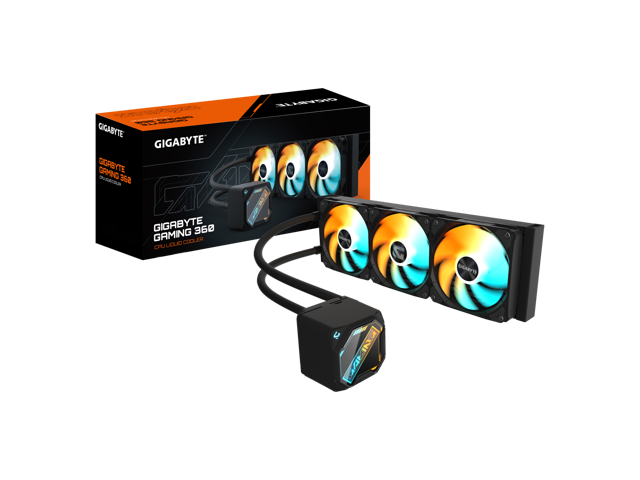 GIGABYTE GAMING 360 liquid CPU Cooler, 360mm Radiator with 3x 120mm low noise ARGB Fans, compatible with Intel LGA 1851, 1700, 115X, 1200, and AMD...