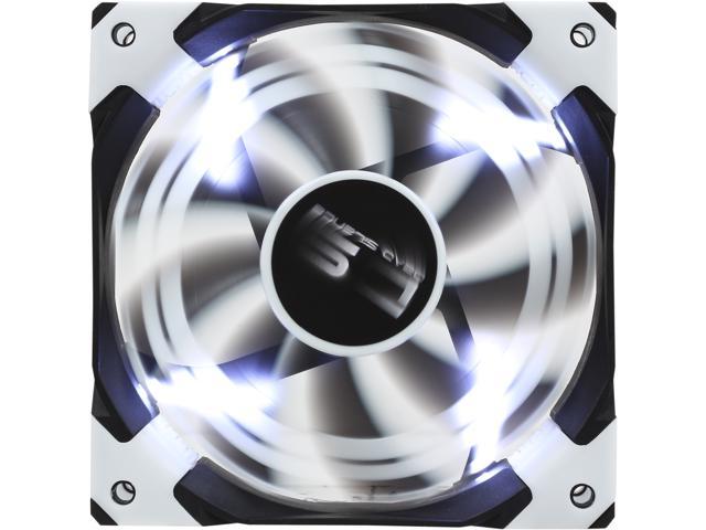 AeroCool DS 120mm White Patented Dual layered blades with noise and shock reduction frame