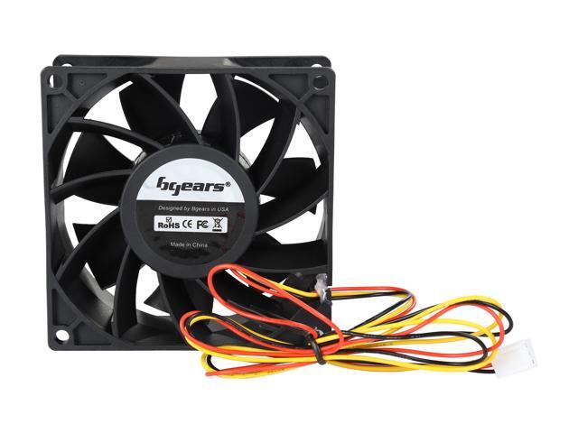 Bgears b-Blaster 90x38 mm 2 ball bearing High speed 4500 RPM High Airflow 108 CFM 3pin 3wire 12VDC fan.