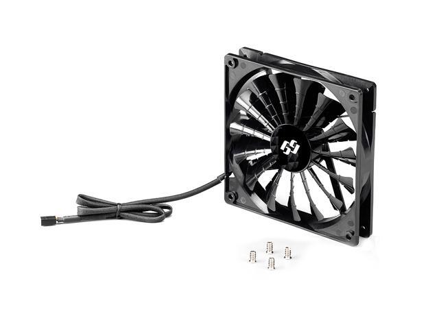 b-Shark 120mm Black fan with 15 blades design for extreme airflow at low noise level. Fan Speed at 1500 RPM at 83 CFM. Noise level at 26.5 dBA....