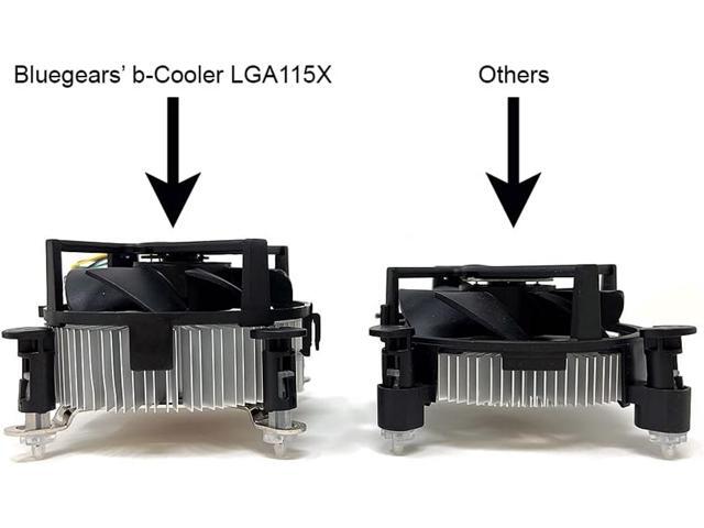 Bluegears Bgears b-Cooler LGA115X CPU Cooler with Copper Core, 1-Inch-Thick Aluminum Heatsink, 90mm PWM fan for 90W TDP. Support motherboard for...