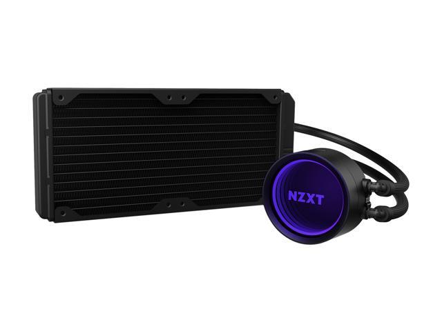 NZXT Kraken X53 240mm - RL-KRX53-01 - AIO RGB CPU Liquid Cooler - Rotating Infinity Mirror Design - Powered By CAM V4 - RGB Connector - 2 x Aer...