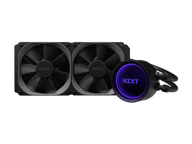 NZXT Kraken X53 240mm - RL-KRX53-01 - AIO RGB CPU Liquid Cooler - Rotating Infinity Mirror Design - Powered By CAM V4 - RGB Connector - 2 x Aer...