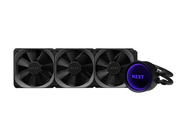 NZXT Kraken X73 360mm - RL-KRX73-01 - AIO RGB CPU Liquid Cooler - Rotating Infinity Mirror Design - Powered By CAM V4 - RGB Connector - 3 x Aer...
