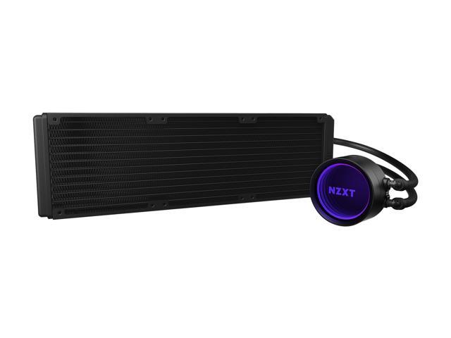 NZXT Kraken X73 360mm - RL-KRX73-01 - AIO RGB CPU Liquid Cooler - Rotating Infinity Mirror Design - Powered By CAM V4 - RGB Connector - 3 x Aer...
