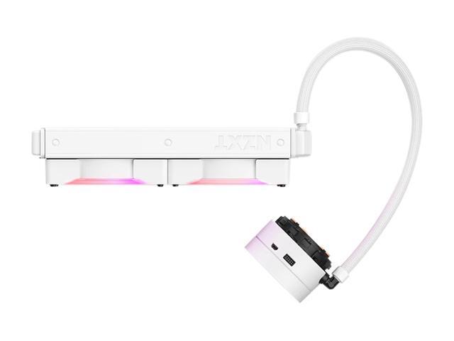 NZXT Kraken X53 RGB 240mm - RL-KRX53-RW - AIO RGB CPU Liquid Cooler - Rotating Infinity Mirror Design - Powered By CAM V4 - RGB Connector - 2 x Aer...